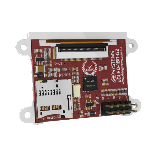 Bild der Platine eines Displays.